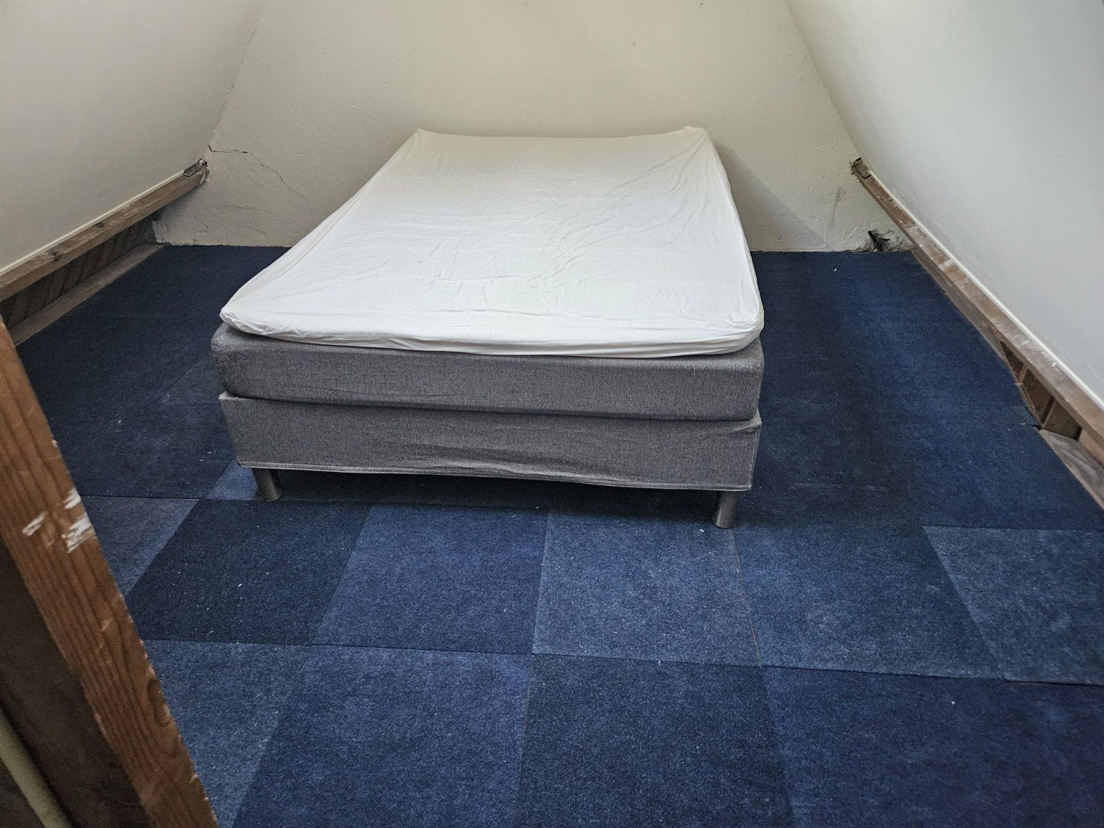 Boxspring 140x200 cm tweepersoonsbed, Ophalen, Gebruikt, Tweepersoons, 140 cm