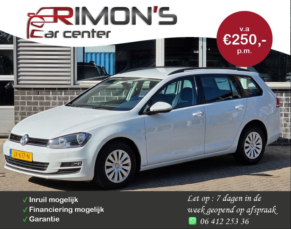 Volkswagen Golf Variant 1.6 TDI Aut Dealer Onderhouden 1 Ste, Auto's, Volkswagen, Gebruikt, Euro 6, 4 cilinders, 700 kg