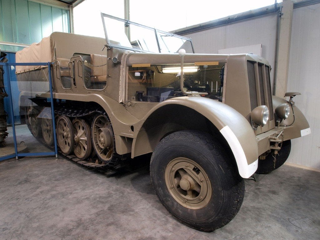 Duitse Halftrack wo2 oorlog speelgoed Duits zeldzaam, Verzamelen, Militaria | Tweede Wereldoorlog, Verzenden, Overige soorten