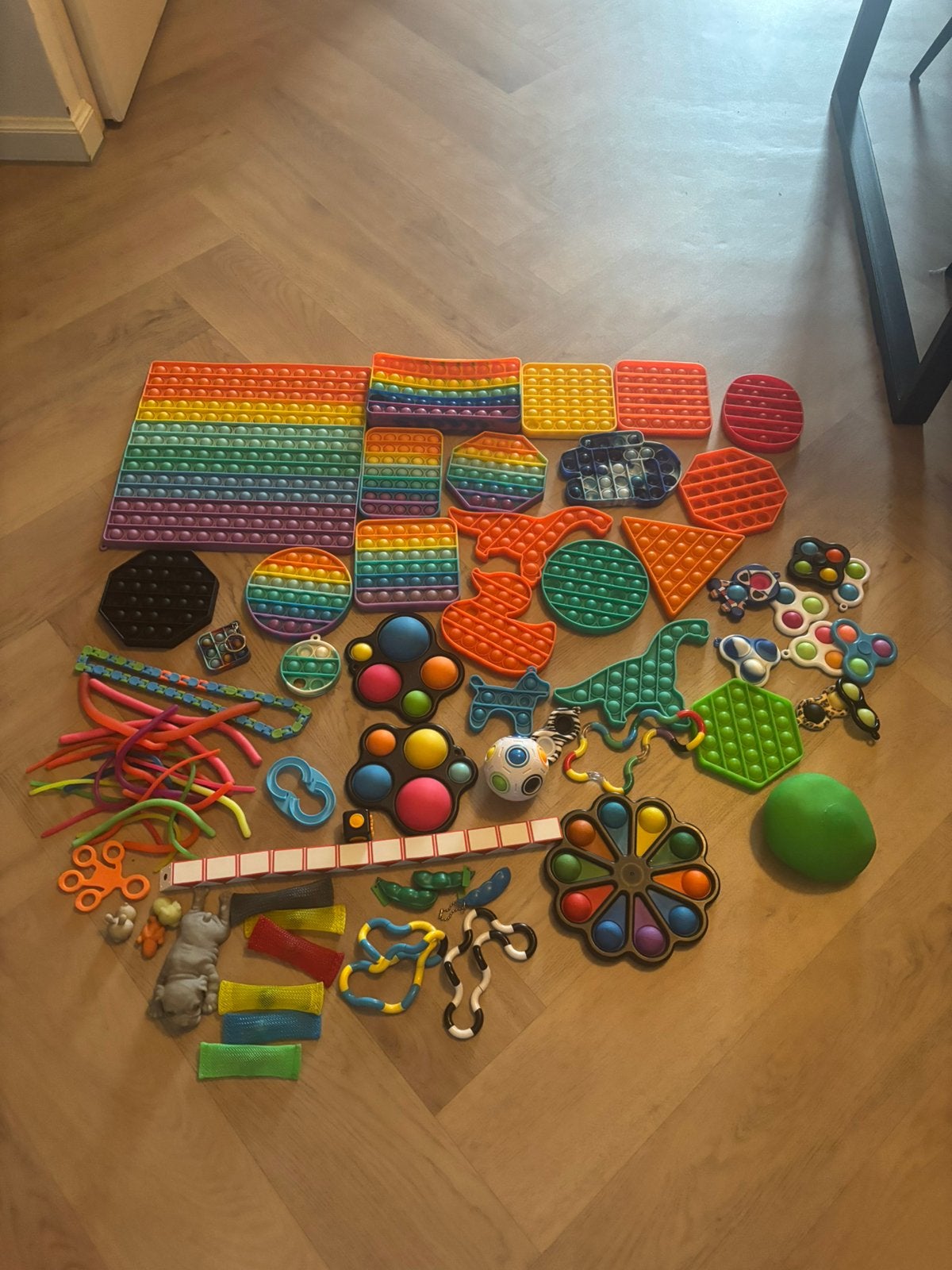 Grote fidget toys / pop-it collectie – 40+ stuks, Ophalen, Zo goed als nieuw
