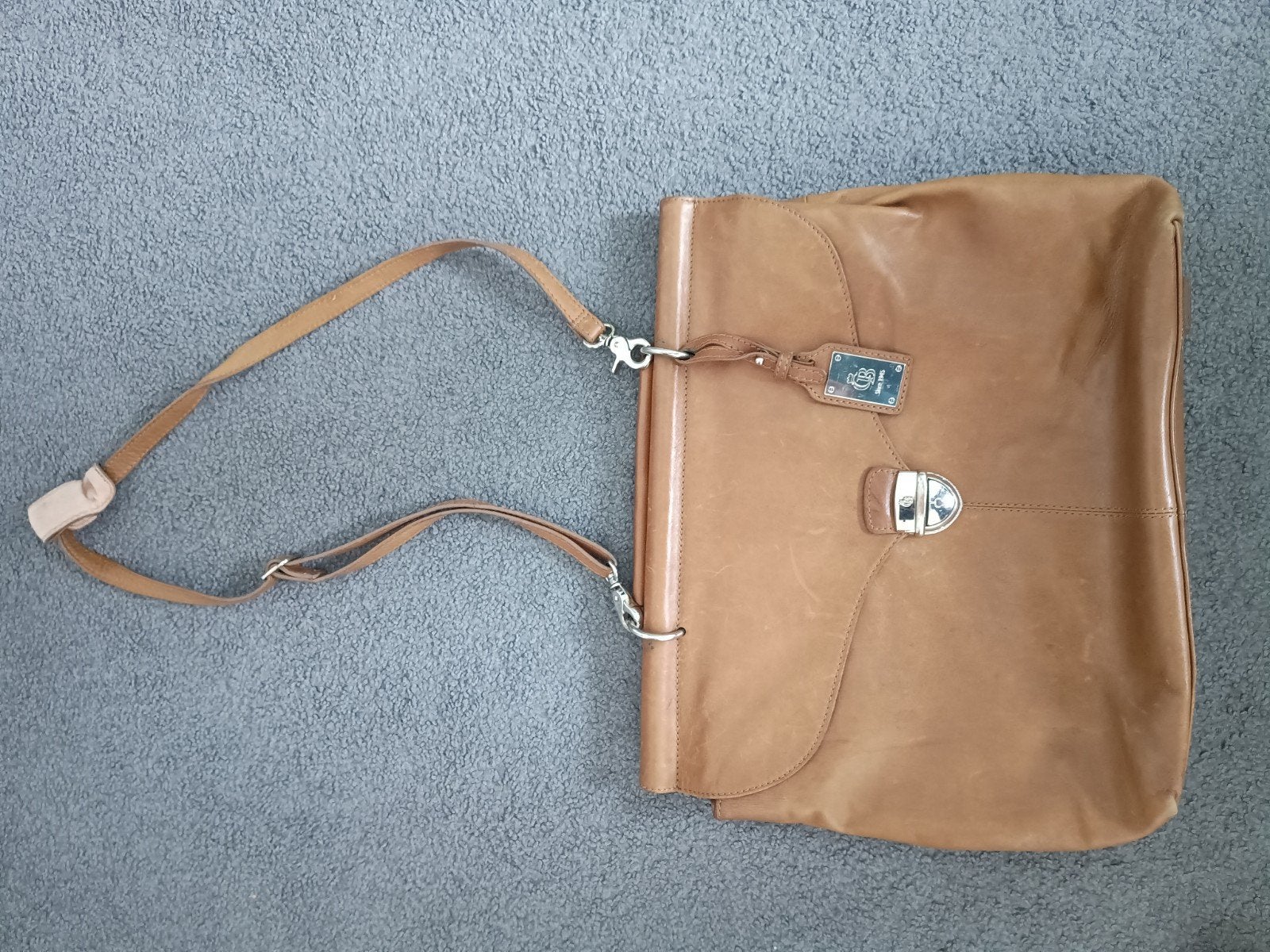 Castelijn & Beerens Leren Laptoptas/Aktetas - Bruin, Overige merken, Gebruikt, Bruin, Ophalen of Verzenden