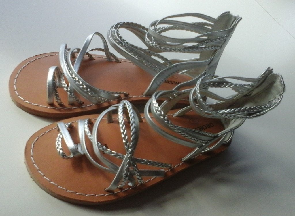 Orchestra zilverkleurig leren meisjes sandalen - maat 30 NEW, Ophalen, Meisje, Schoenen, Nieuw