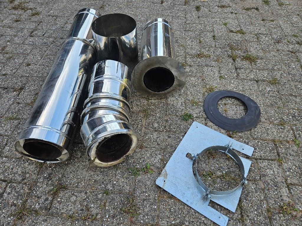 houtkachel rookkanaal, Ophalen, Gebruikt, Vrijstaande haard, Houthaard