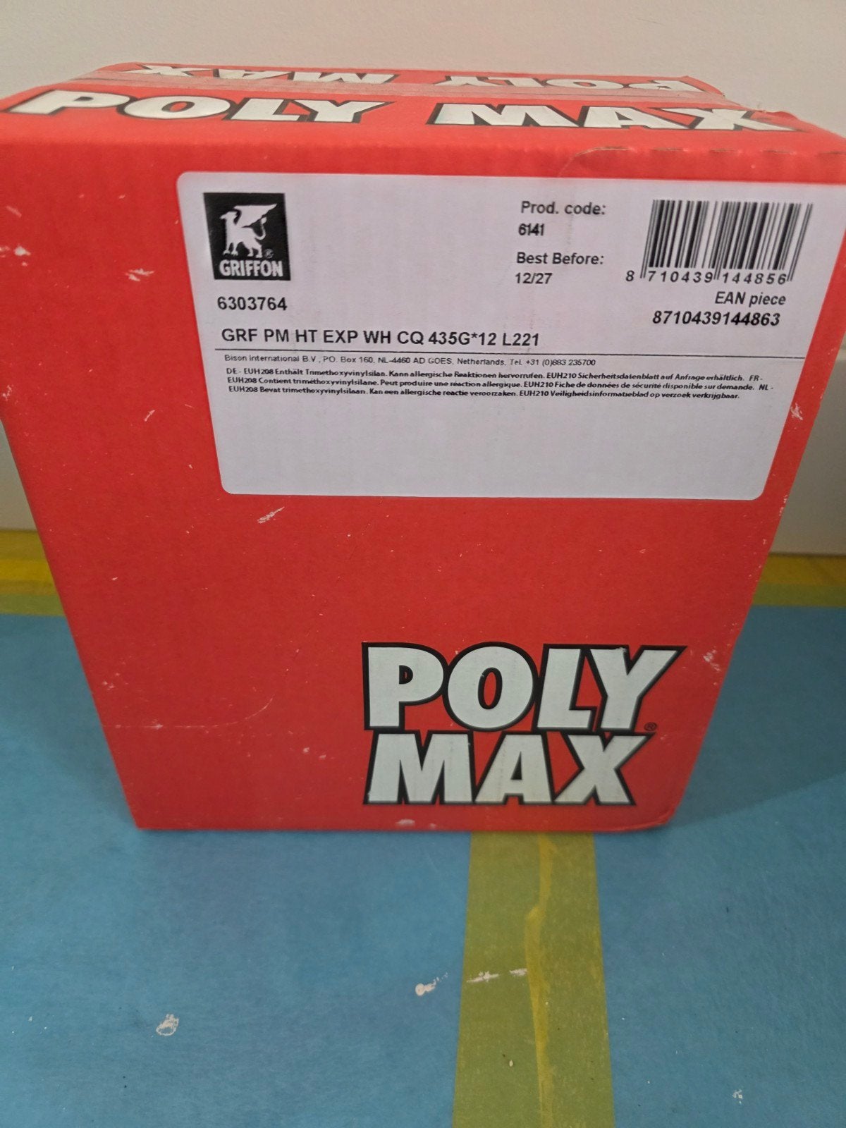 Griffon Poly Max High Tack Express 435g, Ophalen, Overige materialen, Minder dan 4 cm, 15 m² of meer