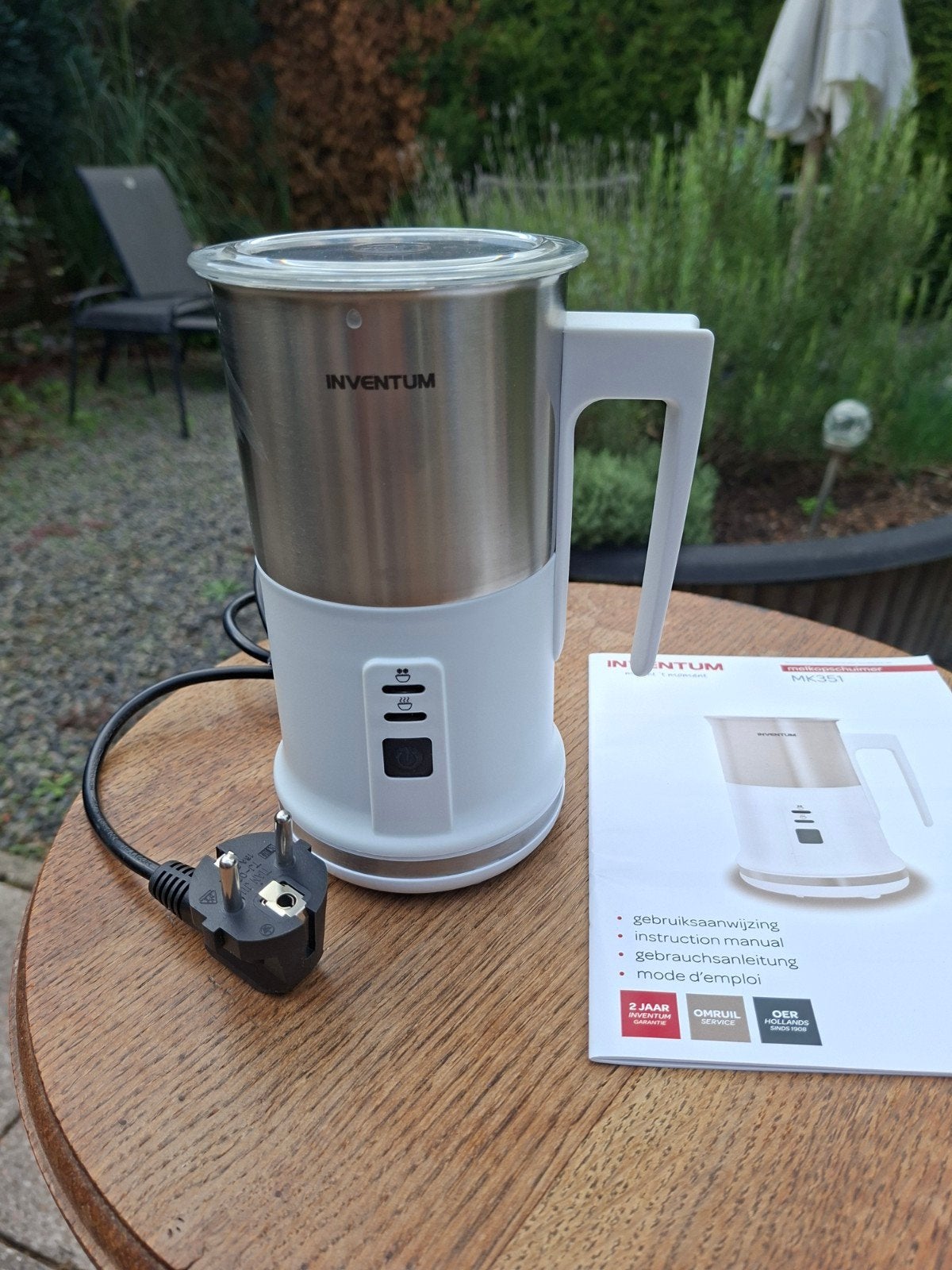Melkopschuimer Inventum, Witgoed en Apparatuur, Ophalen of Verzenden, Zo goed als nieuw, Elektrische melkopschuimer