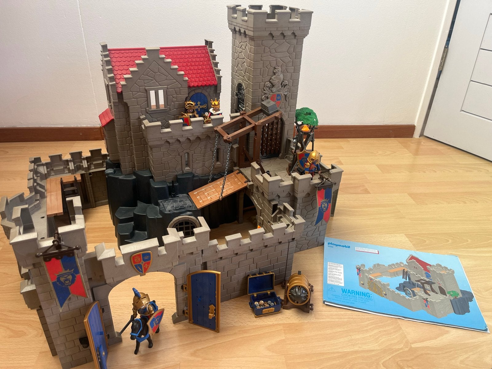 Playmobil Kasteel met ridders, draak en extra kannon, Ophalen, Gebruikt, Complete set, Kasteel/Fort