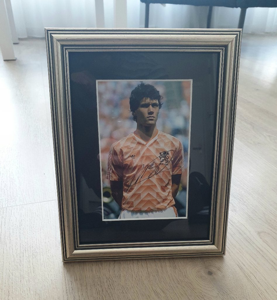 Marco van Basten gesigneerde handtekening, Verzamelen, Sportartikelen en Voetbal, Ophalen of Verzenden, Zo goed als nieuw, Ajax