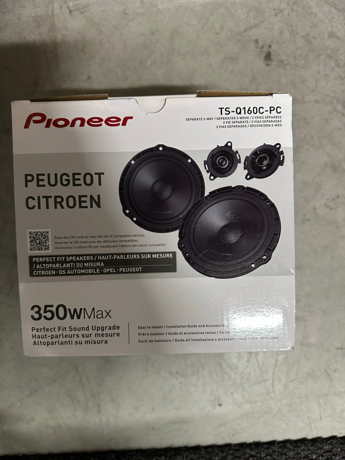 Pioneer TS-Q160C-PC 2-weg speakerset voor Peugeot/Citroën, Ophalen of Verzenden, Nieuw