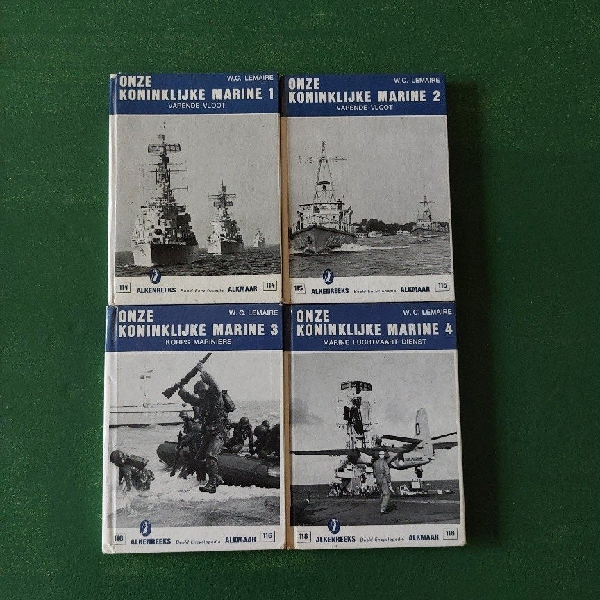 boekjes Alkenreeks 4 stuks : onze KM 1-4, Ophalen of Verzenden, Tweede Wereldoorlog, Marine