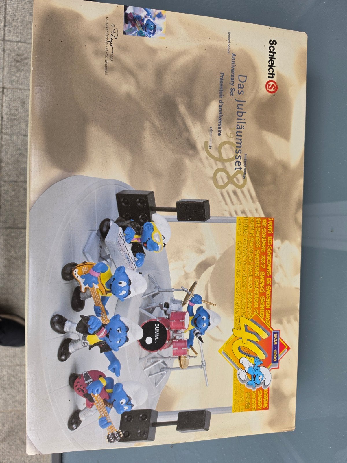 Smurfen jubileum set nieuw, Ophalen of Verzenden, Kuifje, Nieuw, Beeldje of Figuurtje