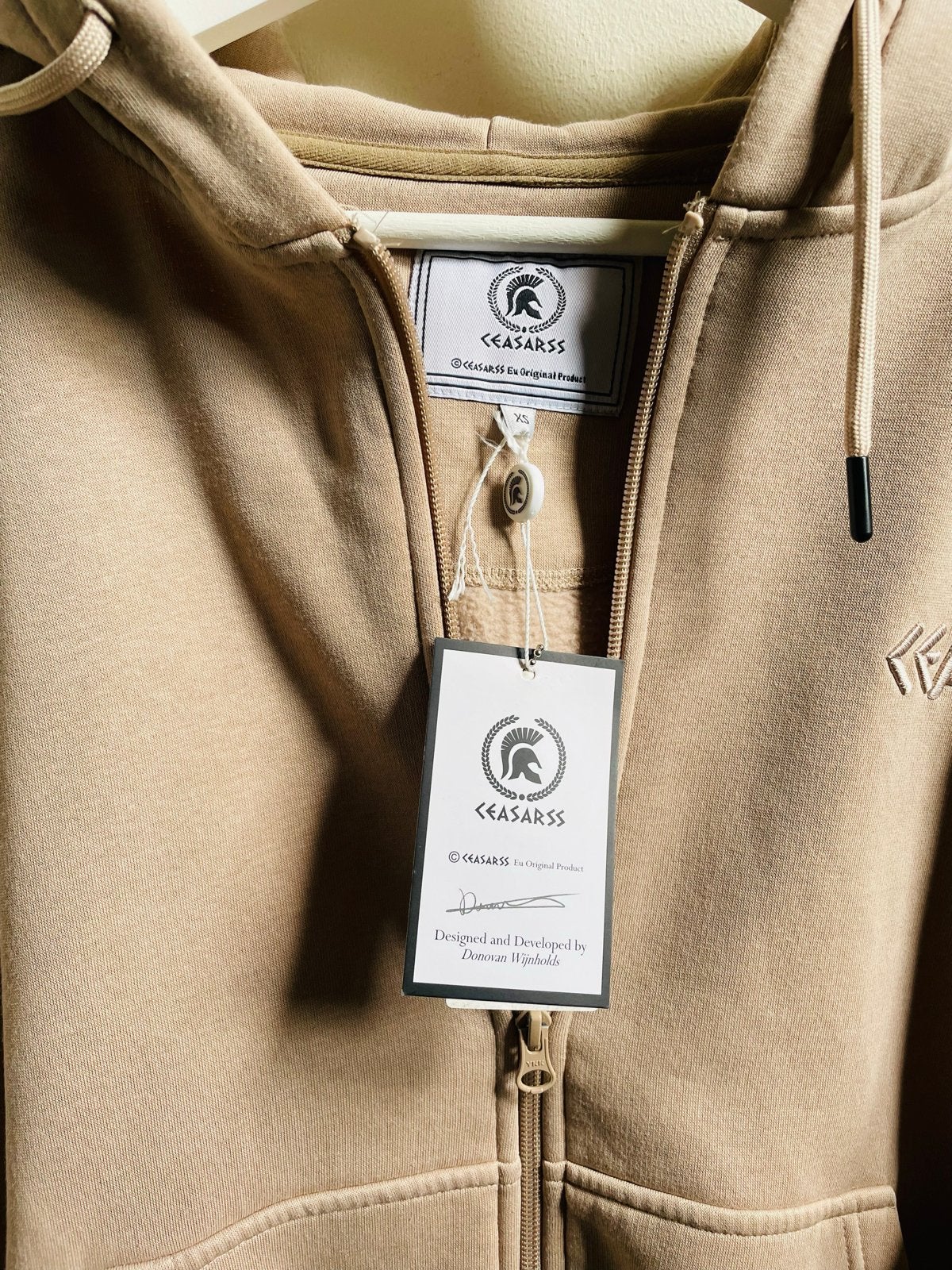 Nieuwe Ceasarss Vest Beige XS met label, Kleding | Heren, Ophalen of Verzenden, Nieuw, Maat 46 (S) of kleiner, Bruin