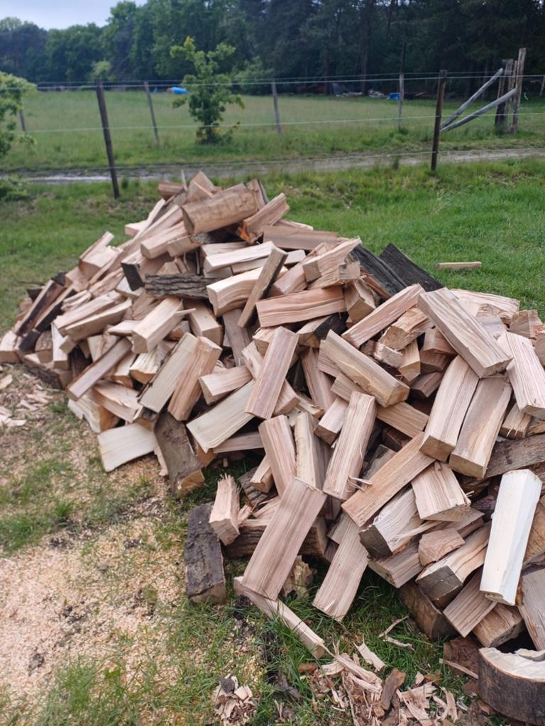 Vers en halfdroog brandhout Es en Esdoorn, Tuin en Terras, Haardhout, Minder dan 3 m³, Ophalen