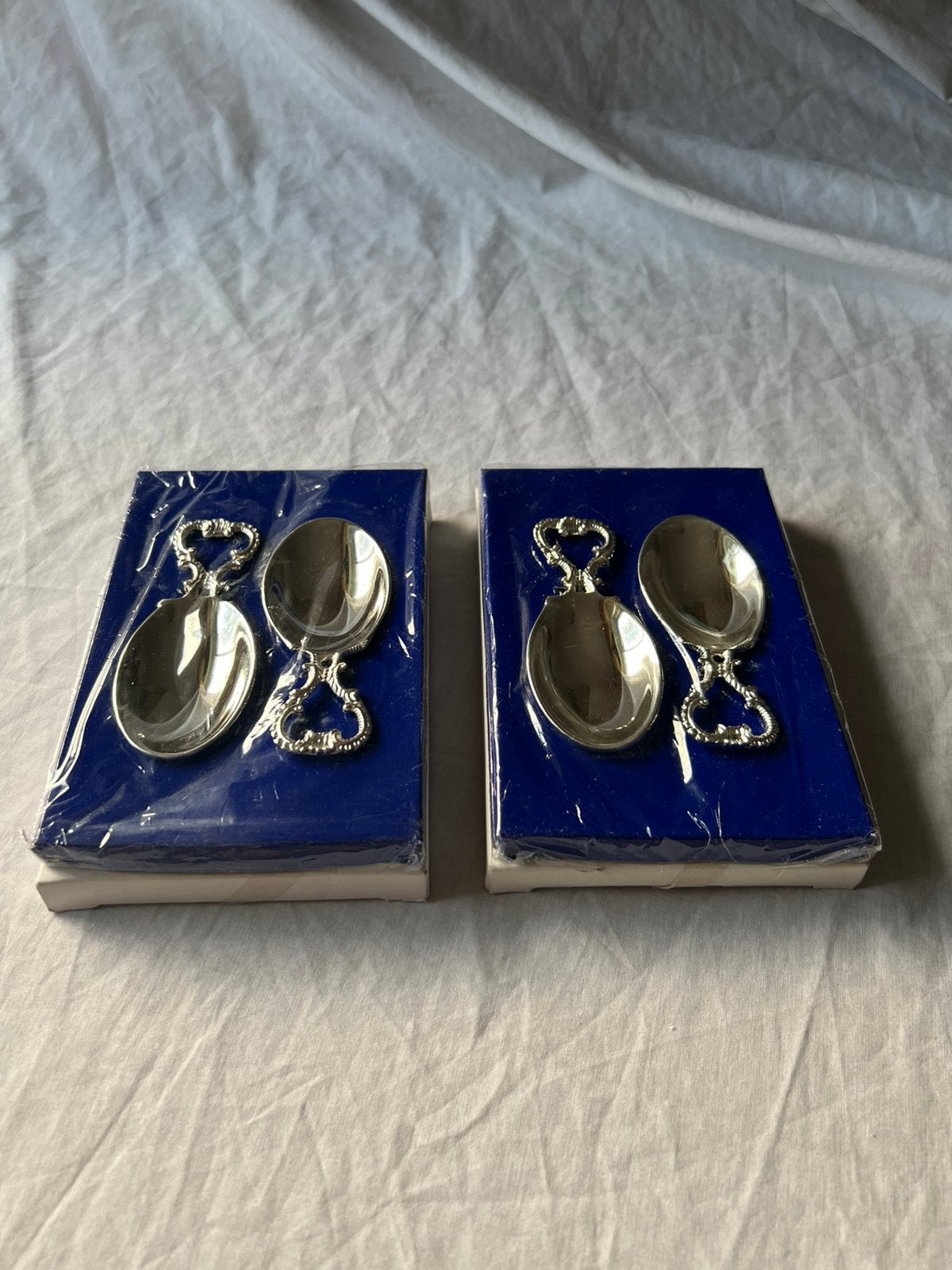 Set verzilverde aperitieflepeltjes – vintage Frans (nieuw), Ophalen, Overige typen, Vintage, Nieuw