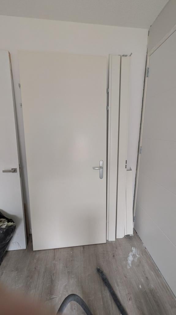 Binnendeur rechtsdraaiend 93x231,5 met stalen kozijn, Ophalen, 80 tot 100 cm, 215 cm of meer, Binnendeur