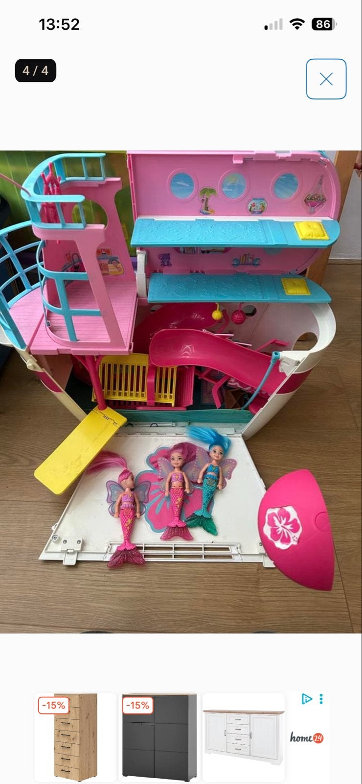 Barbie boot met zeemeerminnen, Ophalen of Verzenden, Gebruikt, Barbie