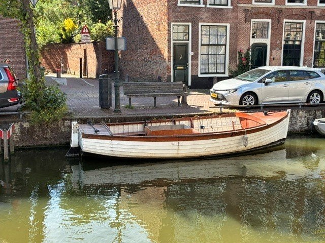 Klassieke houten sloep – restauratieproject (7 x 2 meter), Watersport en Boten, Gebruikt, Binnenboordmotor, Diesel, 2 m