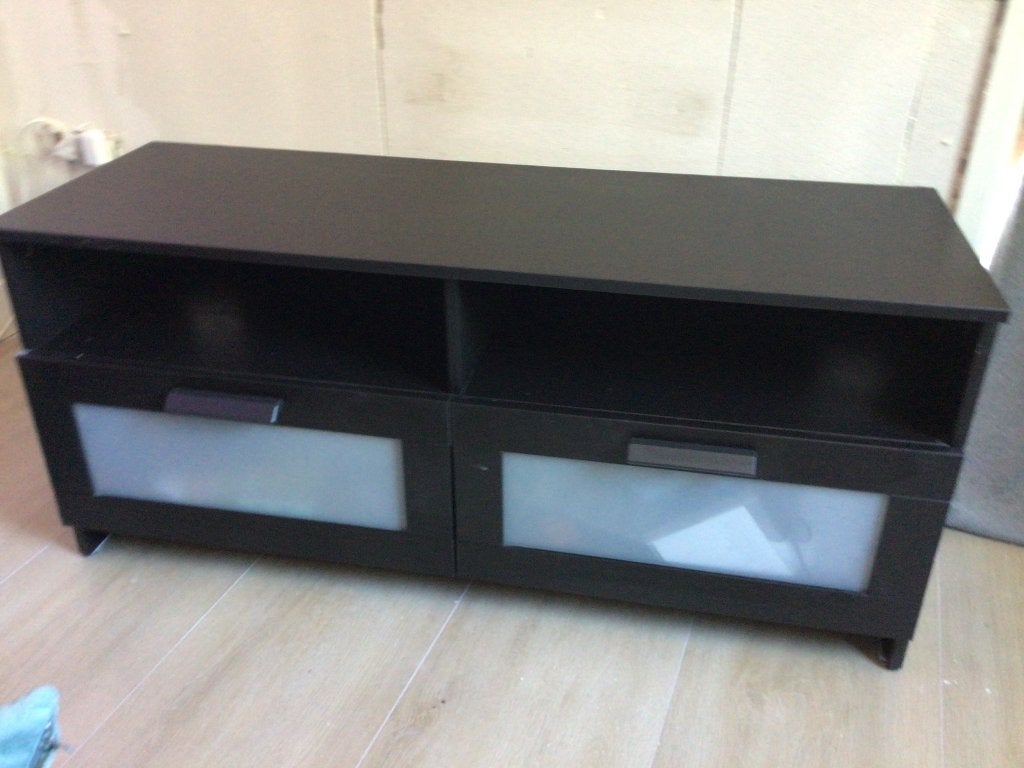 Tv meubel Brimnes ikea, Ophalen, Met plank(en), Gebruikt, 100 tot 150 cm