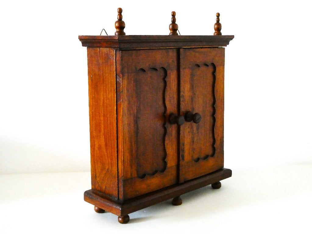 Uniek antiek miniatuur kastje 19e eeuws vakmanschap ca. 1880, Antiek en Kunst, Ophalen of Verzenden