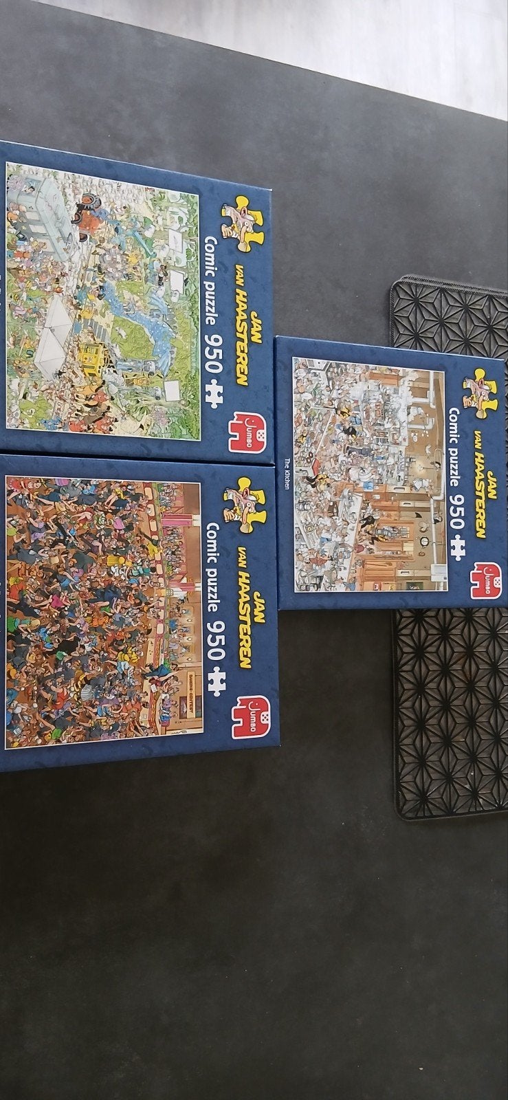 3 Jan van Haasteren puzzels 950 stukjes, Ophalen, 500 t/m 1500 stukjes, Gebruikt, Legpuzzel