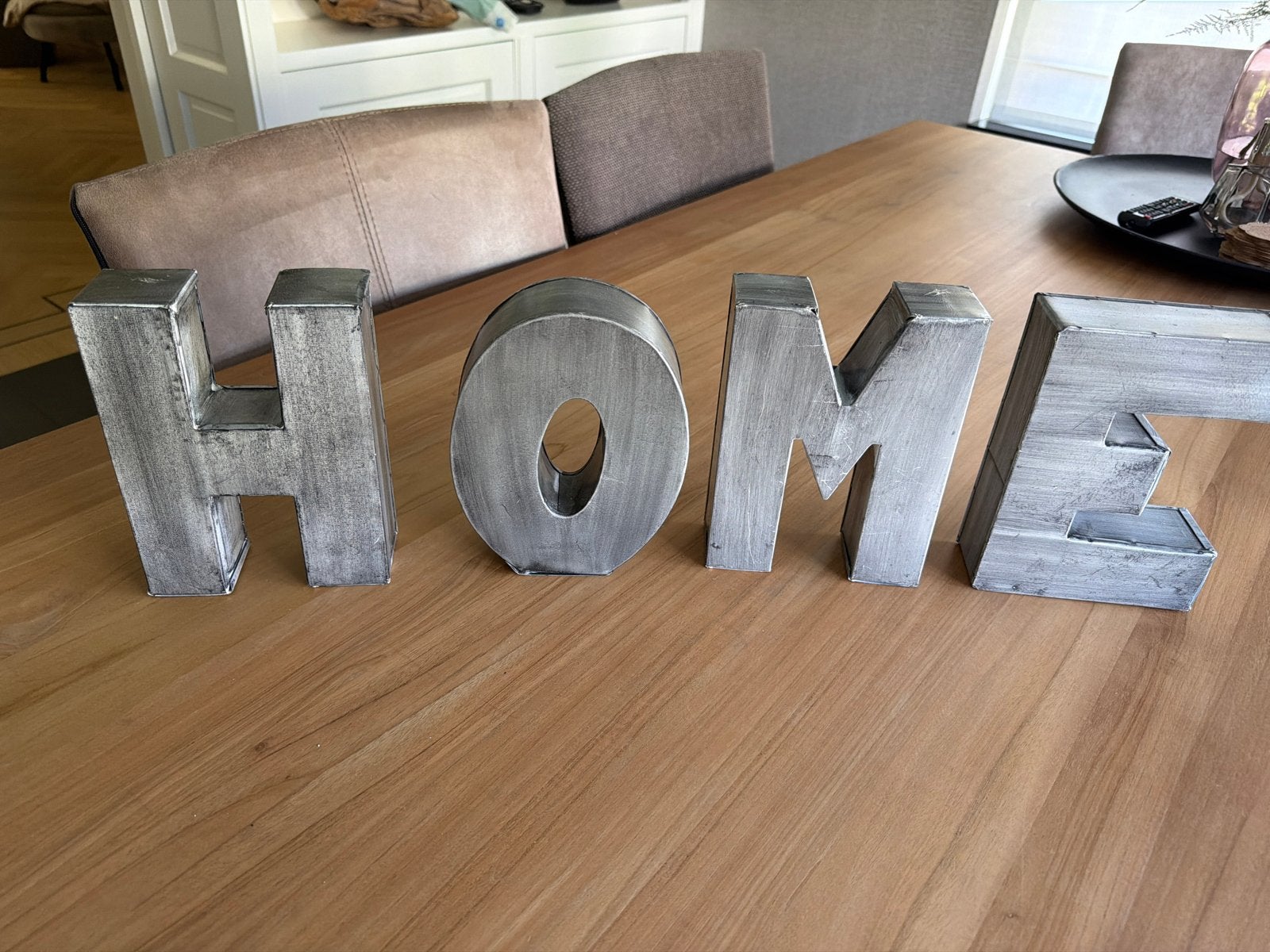 HOME letters van vtwonen - Metaal, Ophalen, Zo goed als nieuw, Metaal, Grijs
