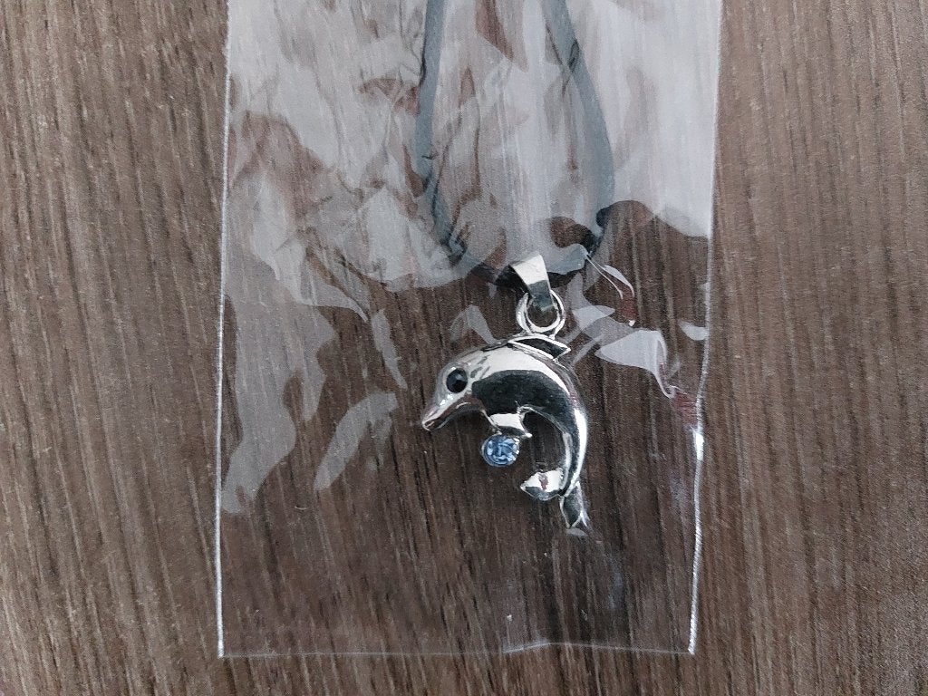 Kettinkje met hangertje van een dolfijn, Ophalen of Verzenden, Nieuw, Zilver, Overige materialen