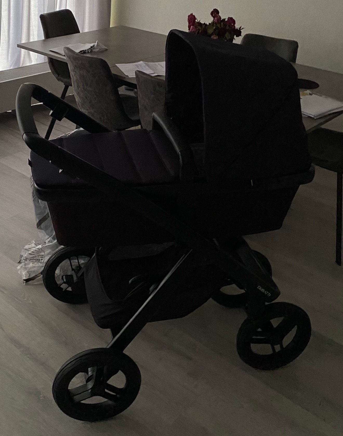 Dubatti babywagen 2 in 1 Blauw/zwart MOET WEG, Kinderen en Baby's, Ophalen, Gebruikt, Combiwagen, Overige merken