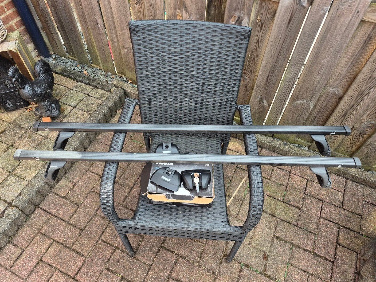 Thule Squarebar Dakdragers Honda CRV (2007-2011) + Kit 3042, Auto diversen, Dakdragers, Ophalen, Gebruikt
