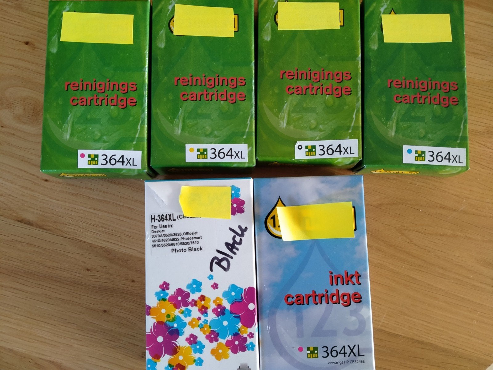 HP 364XL Reinigingscartridges Zwart & Magenta, Ophalen of Verzenden, Nieuw, Cartridge, HP