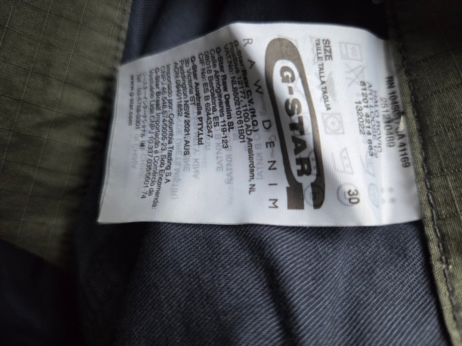 G-Star Raw Camouflage Cargo Shorts Maat 30, G-Star Raw, Blauw, Overige maten, Ophalen of Verzenden