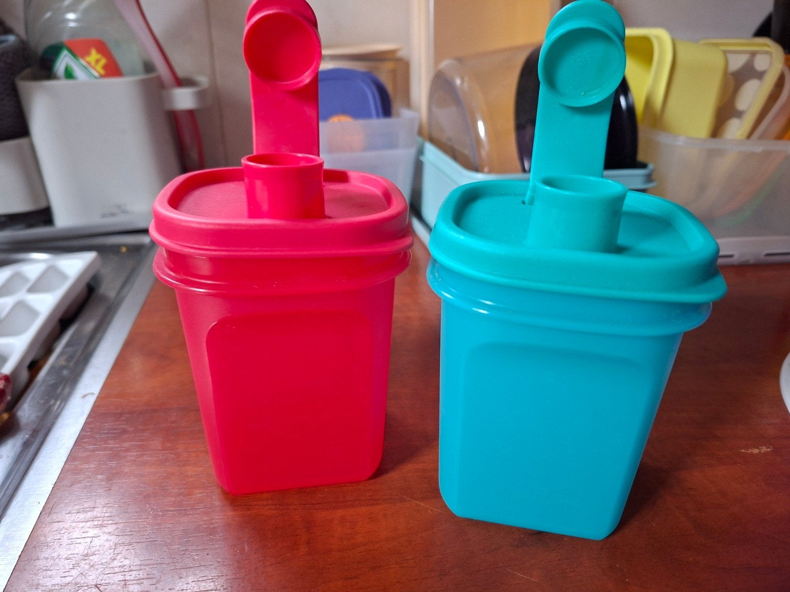 Tupperware Drinkflessen - Set van 2 (Rood & Blauw), Ophalen, Nieuw, Blauw