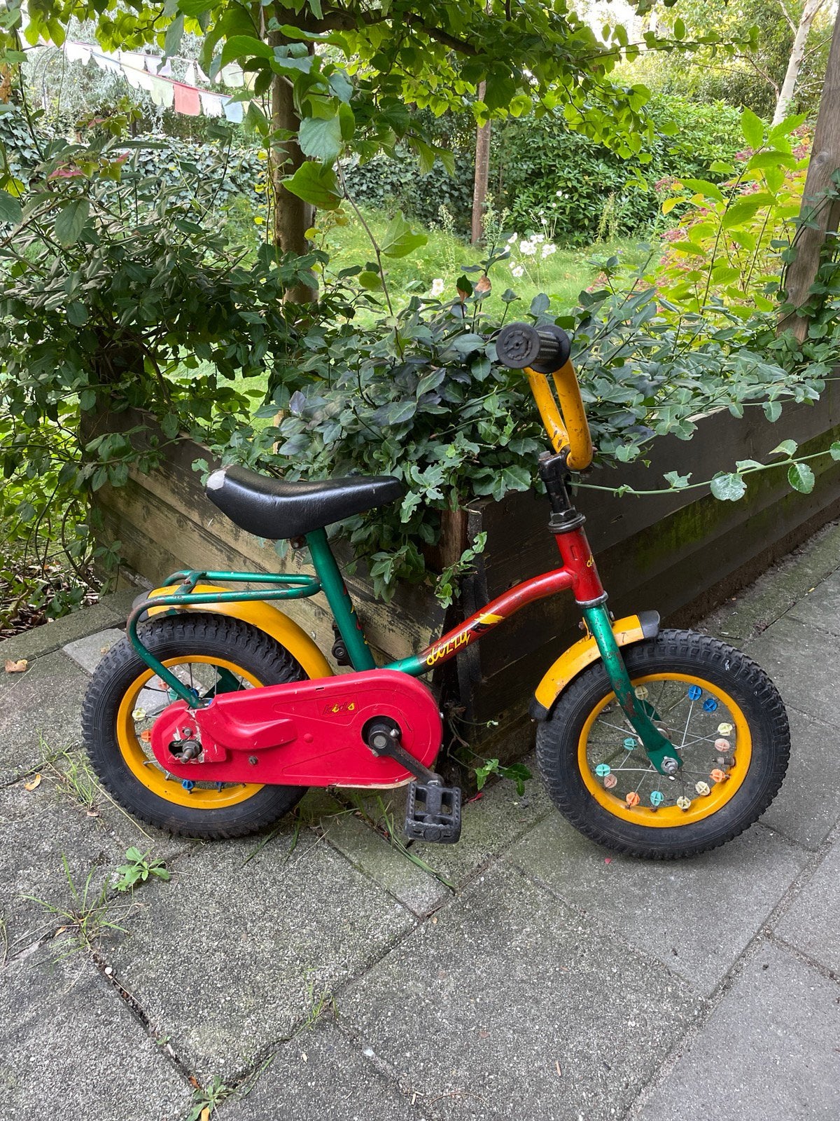 Kinderfiets framehoogte 26 cm, Fietsen en Brommers, Ophalen, Gebruikt, Terugtraprem, Minder dan 16 inch