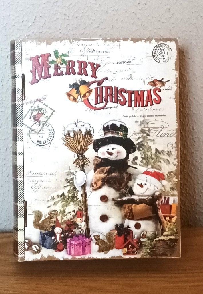 Boekenbox met kerstdecoratie, Ophalen of Verzenden, Gebruikt