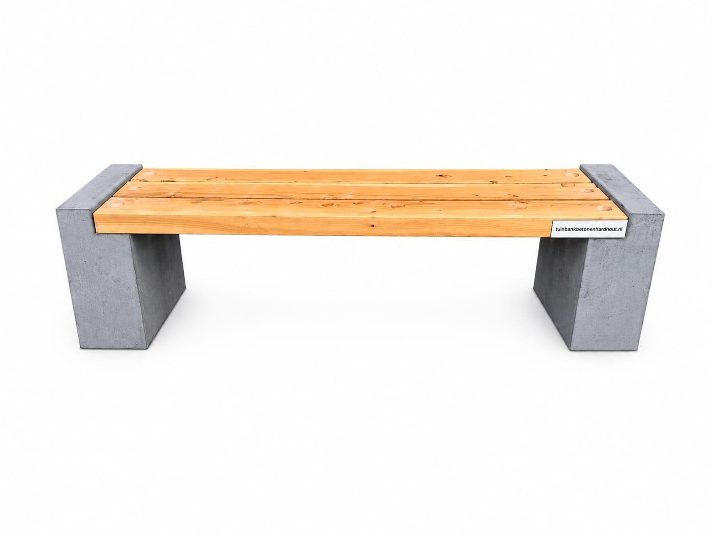 Tuinbank, tuinbank beton en geschaafd douglas hout, tuinbank, Tuin en Terras, Verzenden, Nieuw, Hout