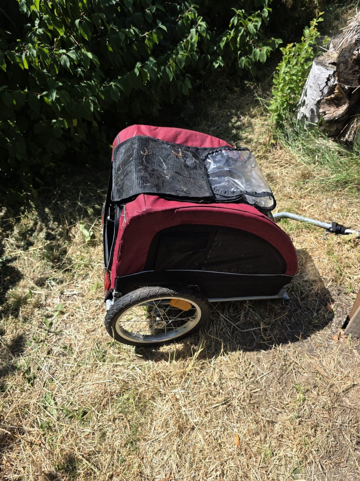 Hondenfietskar rood - Gebruikt, Ophalen, Gebruikt, Minder dan 20 kg, Hondenkar