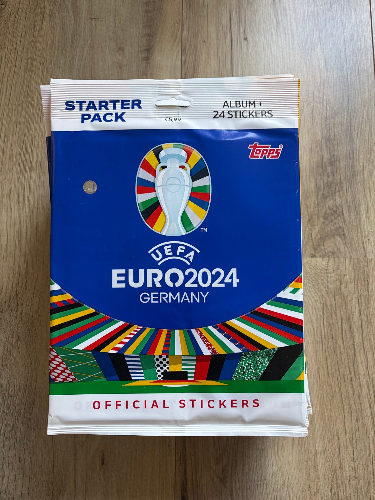 EK 2024 Topps Stickerboek Starter Pack x 30, Ophalen of Verzenden, Nieuw, Stickers en Plaatjes