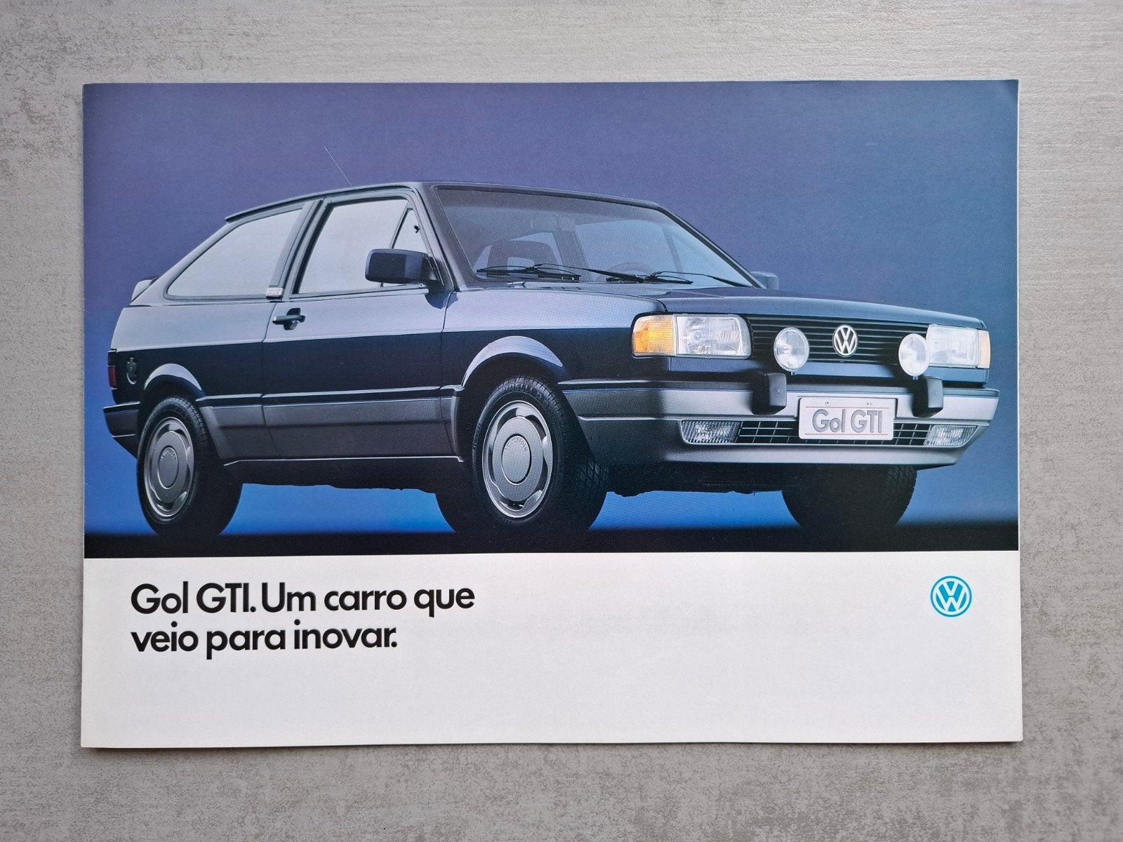 Braziliaanse Volkswagen Gol GTi folder - 1991, Ophalen of Verzenden, Zo goed als nieuw, Volkswagen