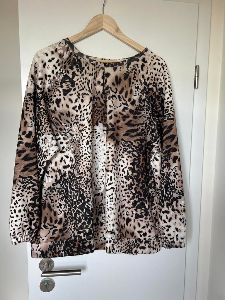 Monari dames shirt, maat 46, leopard print, Kleding | Dames, Overige kleuren, Maat 46/48 (XL) of groter, Ophalen of Verzenden