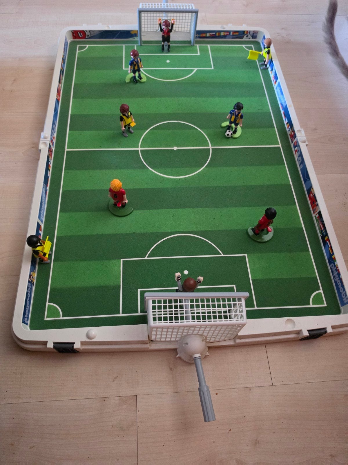 Playmobil Voetbal Arena in handige opbergkoffer, Ophalen of Verzenden, Gebruikt