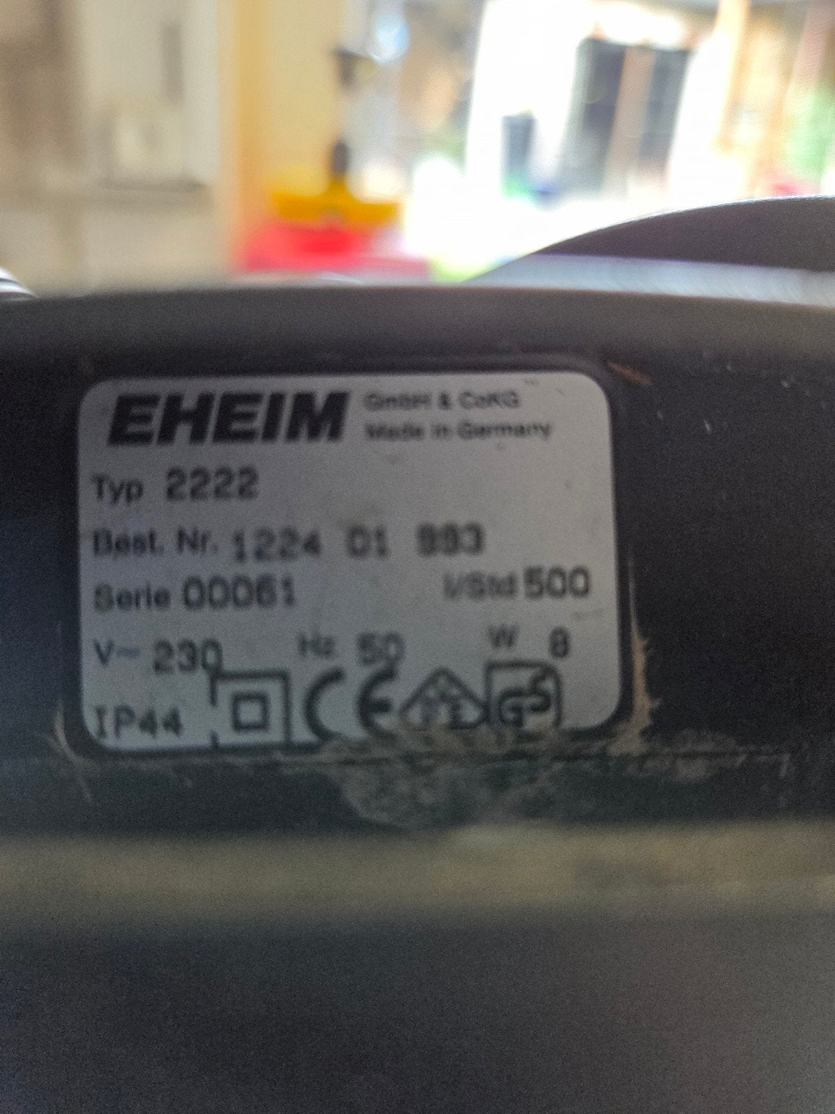 Eheim filter 2222, Dieren en Toebehoren, Ophalen of Verzenden, Gebruikt, Filter, Eheim