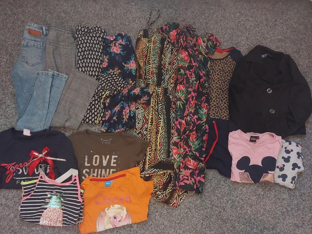 Meisjes zomerkleding pakket 128/134, Ophalen of Verzenden, Zo goed als nieuw, Maat 128