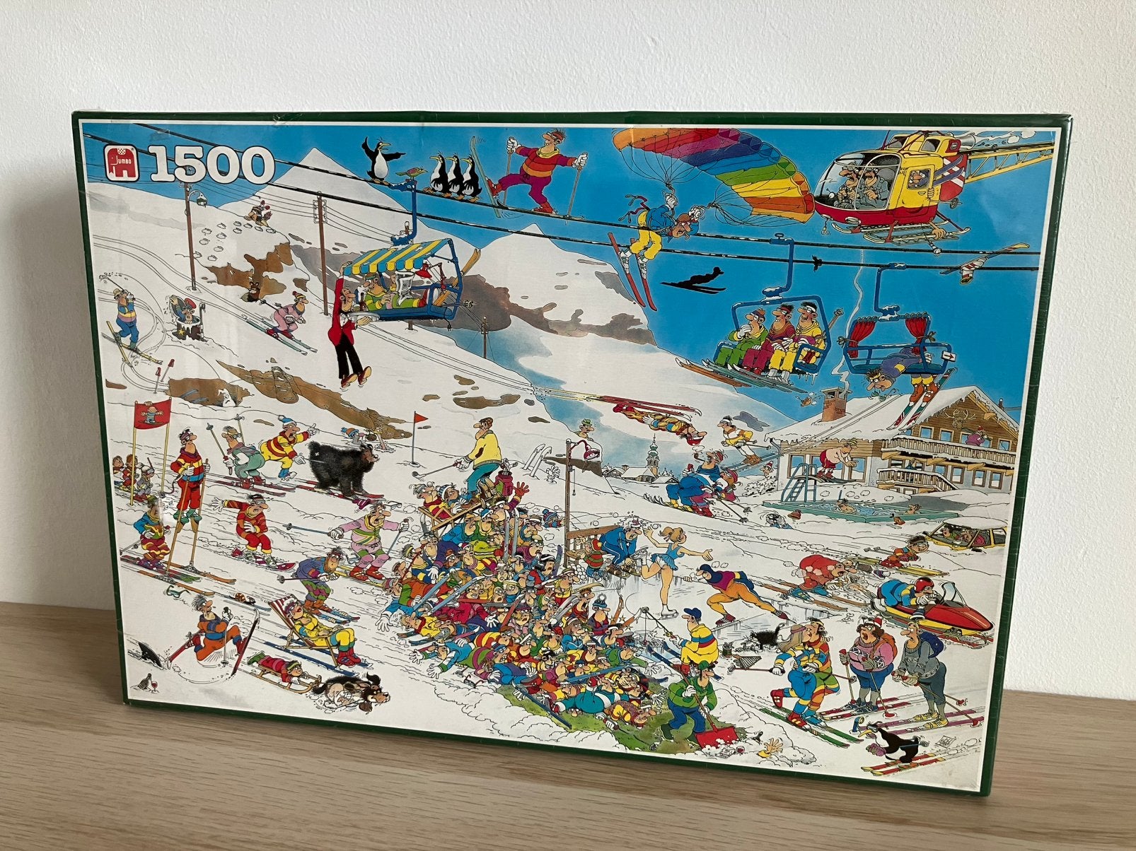 Jan van Haasteren - Wintersport, Break a leg - 1500 GESEALD, Ophalen of Verzenden, 500 t/m 1500 stukjes, Nieuw, Legpuzzel