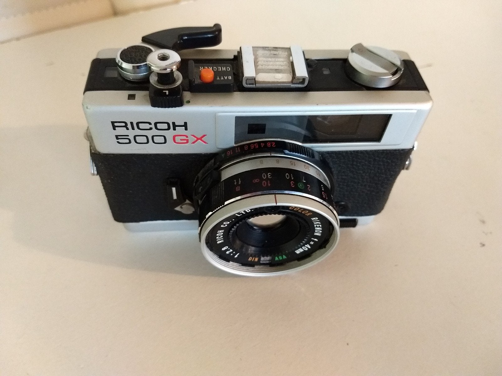 Ricoh 500GX Analoge fotocamera, Ophalen, Gebruikt, Compact, Overige Merken