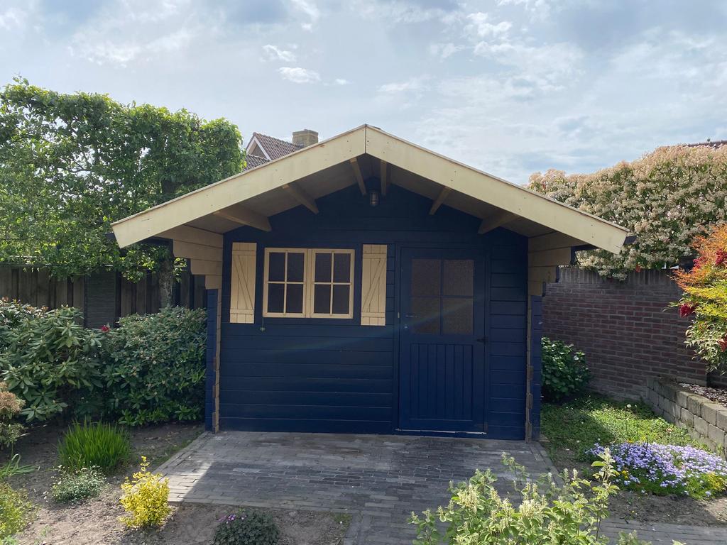 Tuinhuis 3x3 met overstek - Zelf afbreken na 14 mei, Tuin en Terras, Tuinhuizen, Gebruikt, Tuinhuis, 250 tot 500 cm, 200 tot 400 cm
