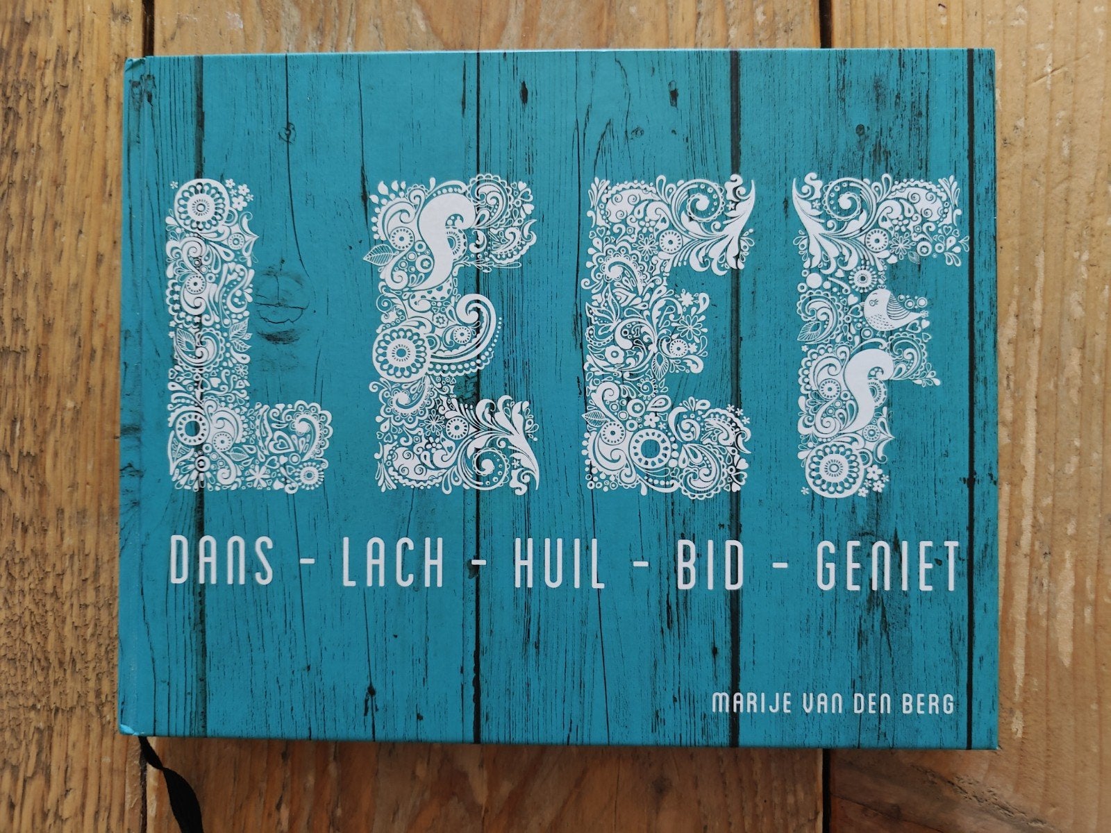 Leef, dans-lach-huil-bid- geniet., Ophalen of Verzenden, Zo goed als nieuw