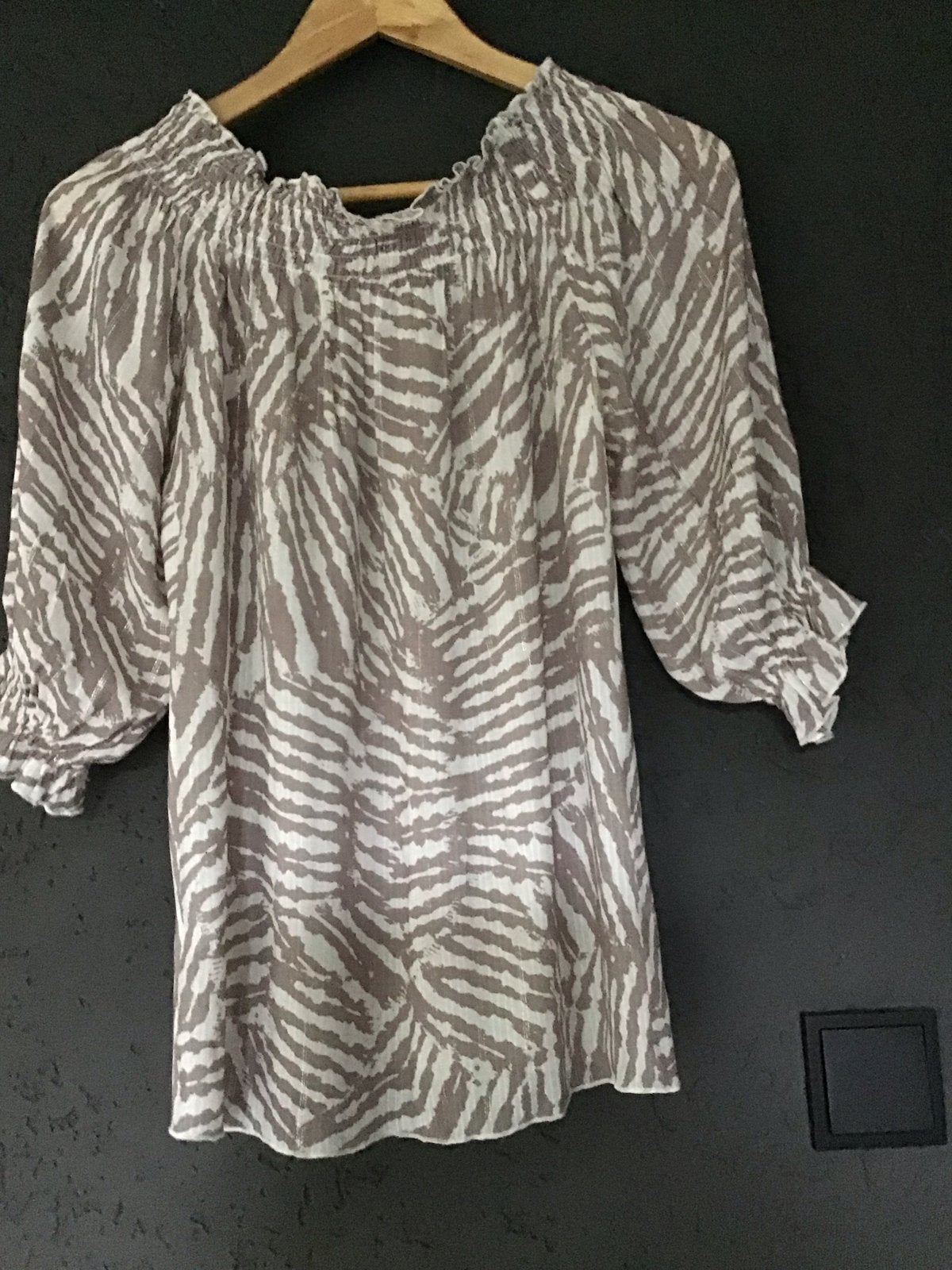 Studio Anneloes blouse met zebraprint en lurex, Meerkleurig, Nieuw, Ophalen of Verzenden, Lange mouw