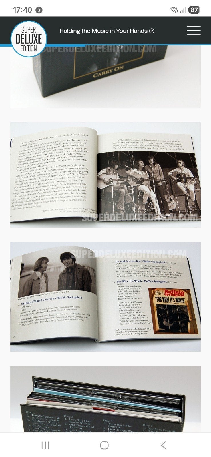 Boekje Stephen Stills Carry On 4cd box gezocht, Ophalen of Verzenden, Zo goed als nieuw, Poprock