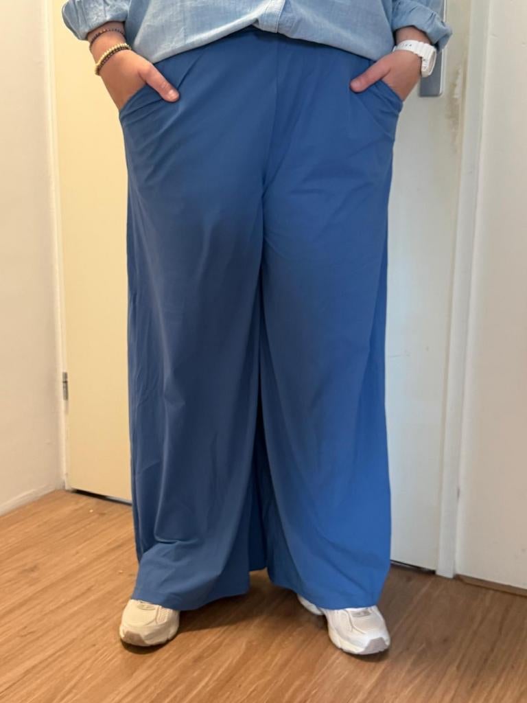 Nieuw pantalon, wide leg, no man's land, blauw, maat 42, Blauw, Maat 42/44 (L), Nieuw, Ophalen of Verzenden