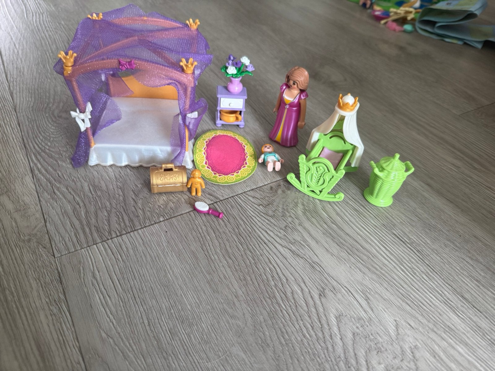 Playmobile koninklijke slaapkamer en prinsessen slaapkamer, Ophalen of Verzenden, Gebruikt, Complete set