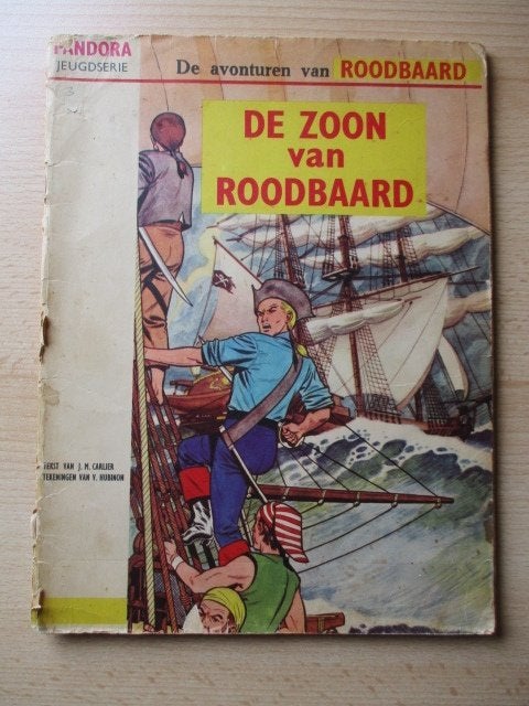 De avonturen van Roodbaard strip De zoon van Roodbaard 1961, Eén stripboek, Ophalen of Verzenden, Gelezen