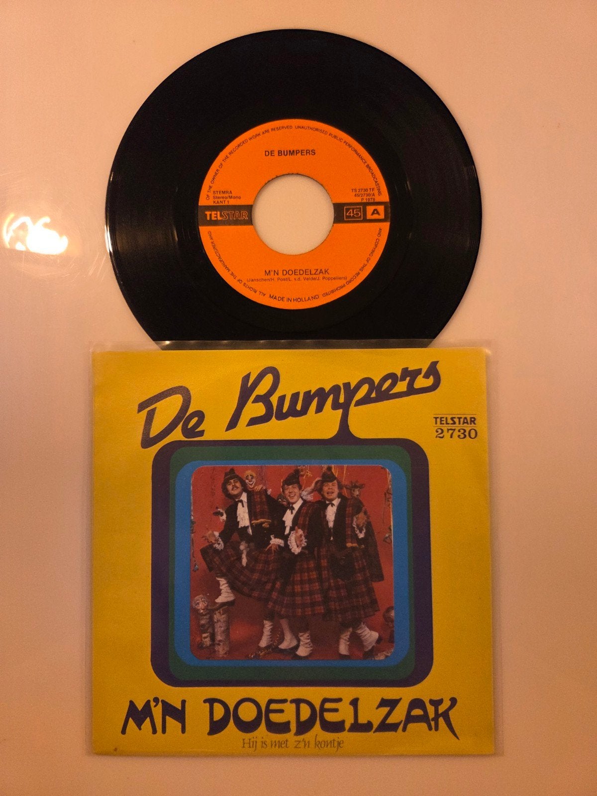 De Bumpers - M'n doedelzak, Ophalen of Verzenden, Gebruikt, 7 inch, Nederlandstalig